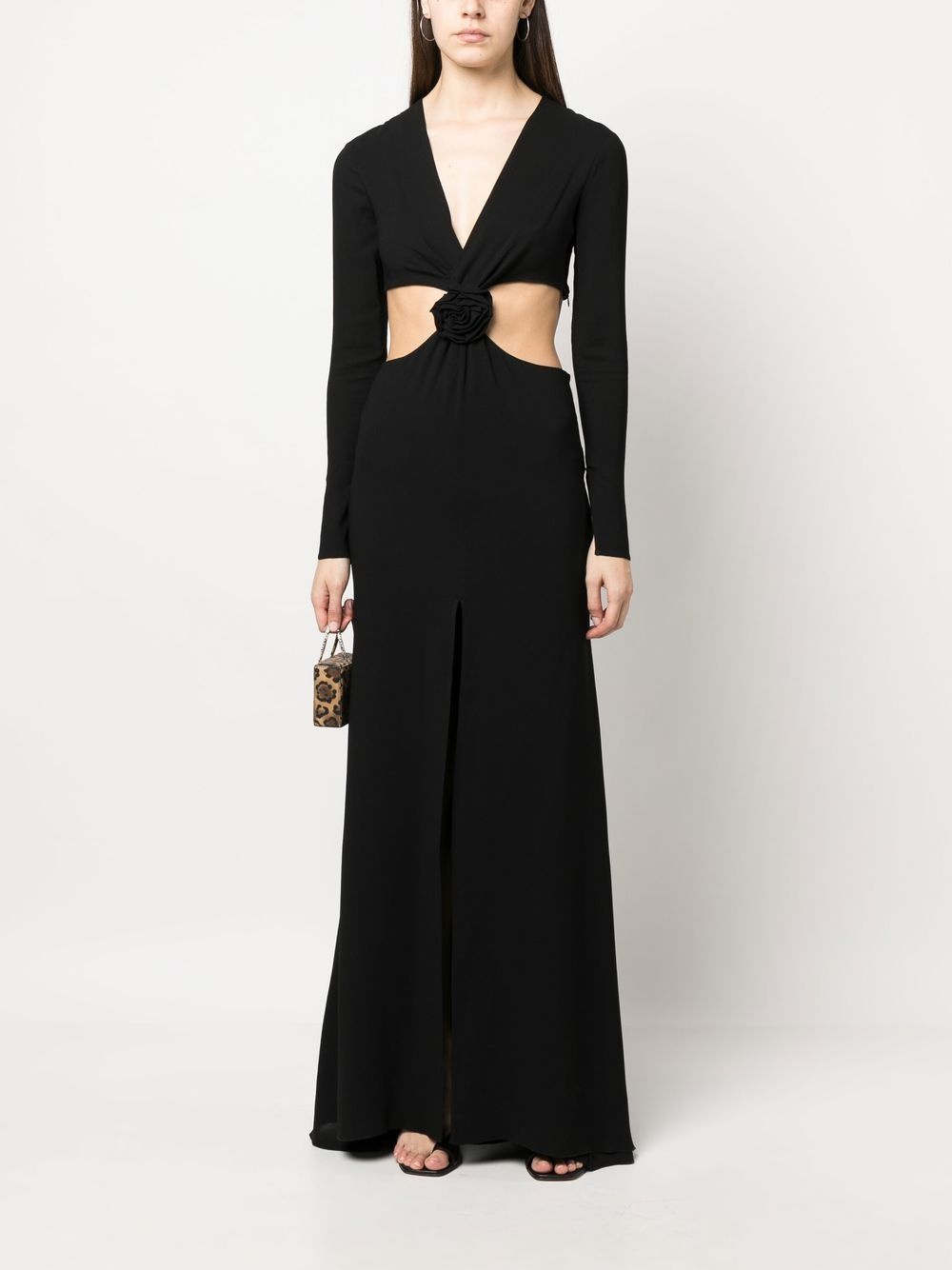 cut-out panel dress - 2