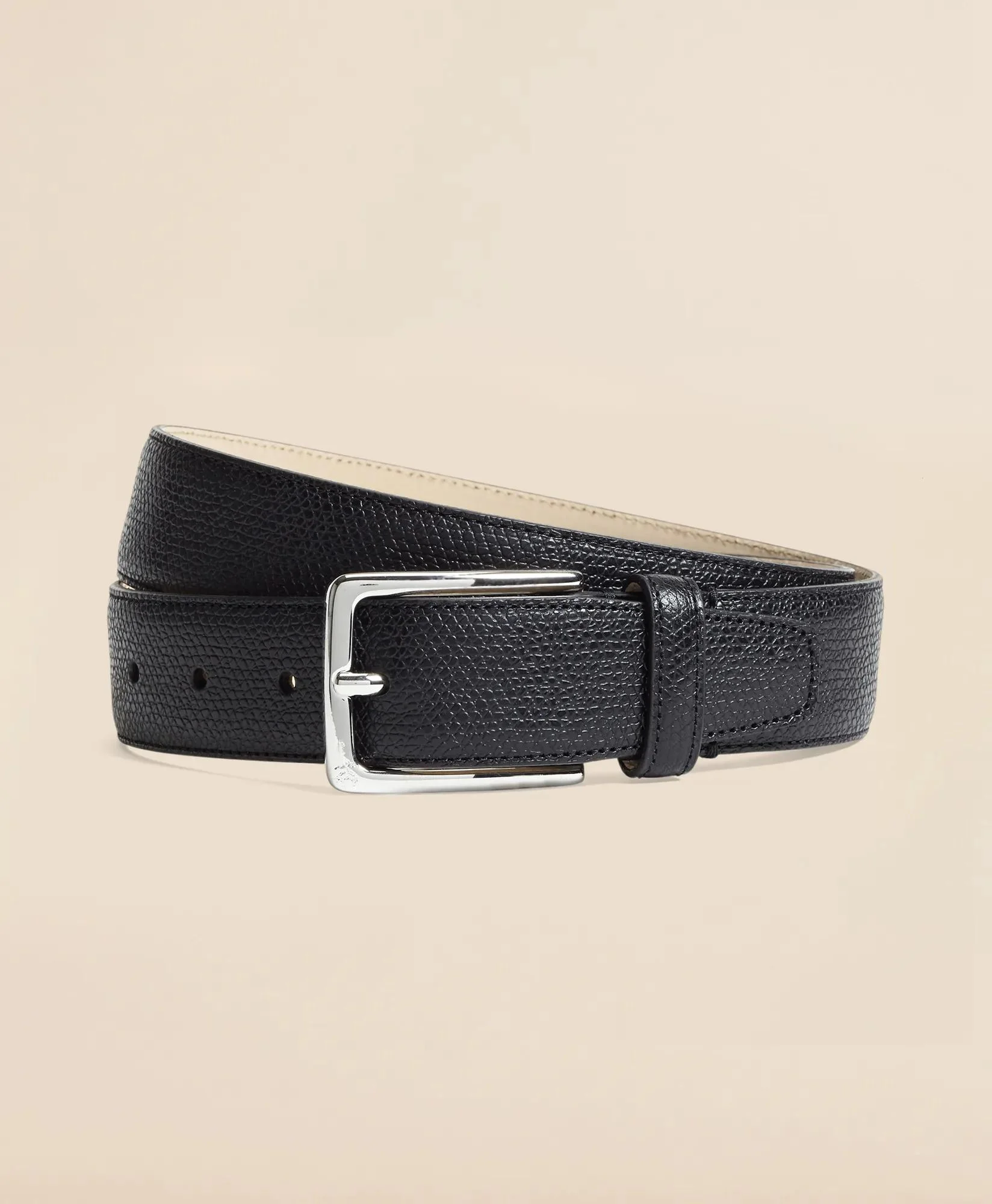 1818 Textured Leather Belt - 1