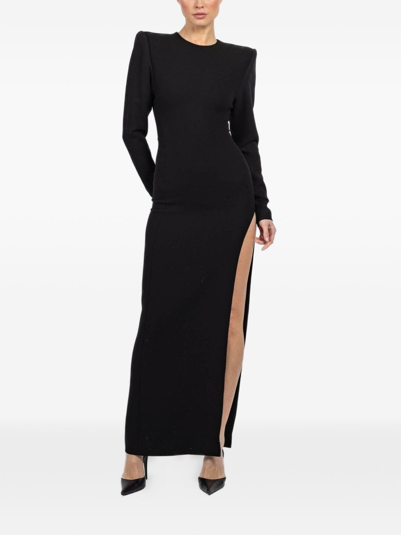 WARDROBE.NYC shoulder-pad maxi dress outlook