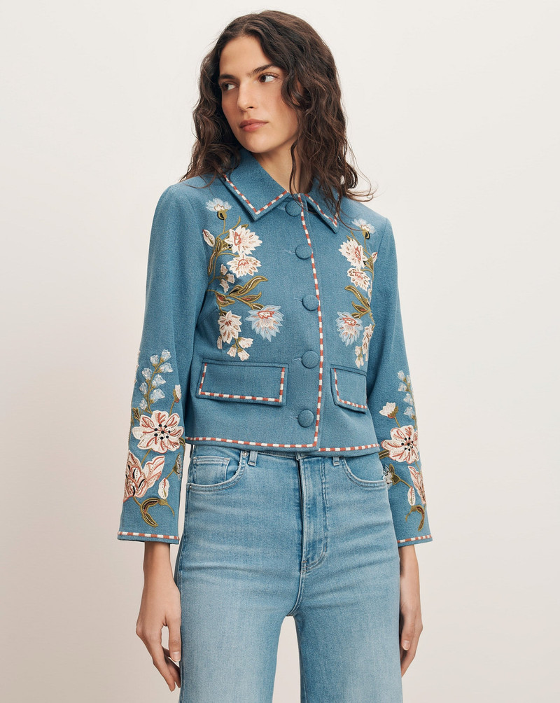 VERONICA BEARD VIKARIA EMBROIDERED JACKET outlook