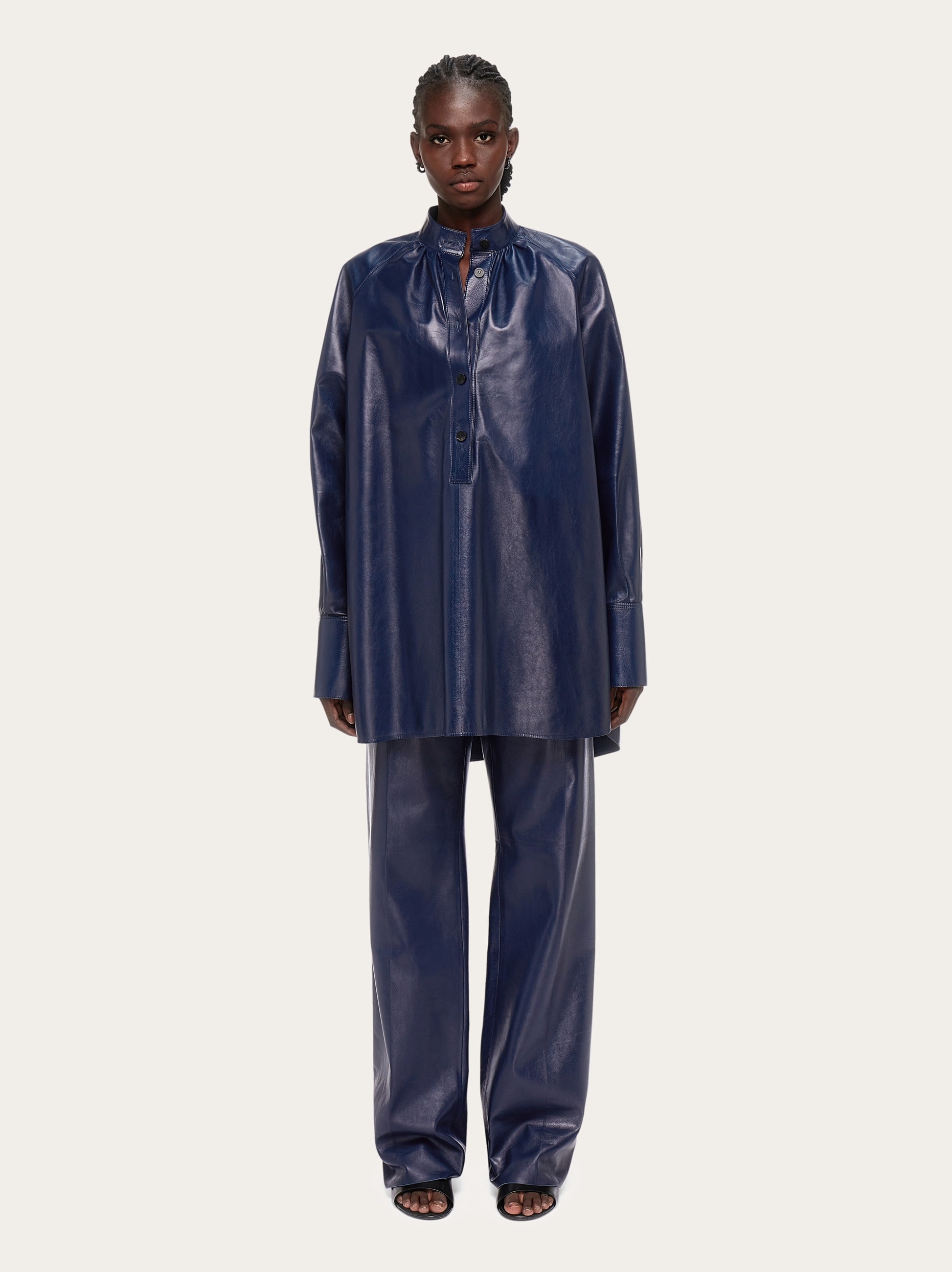 Oversize nappa shirt - 7