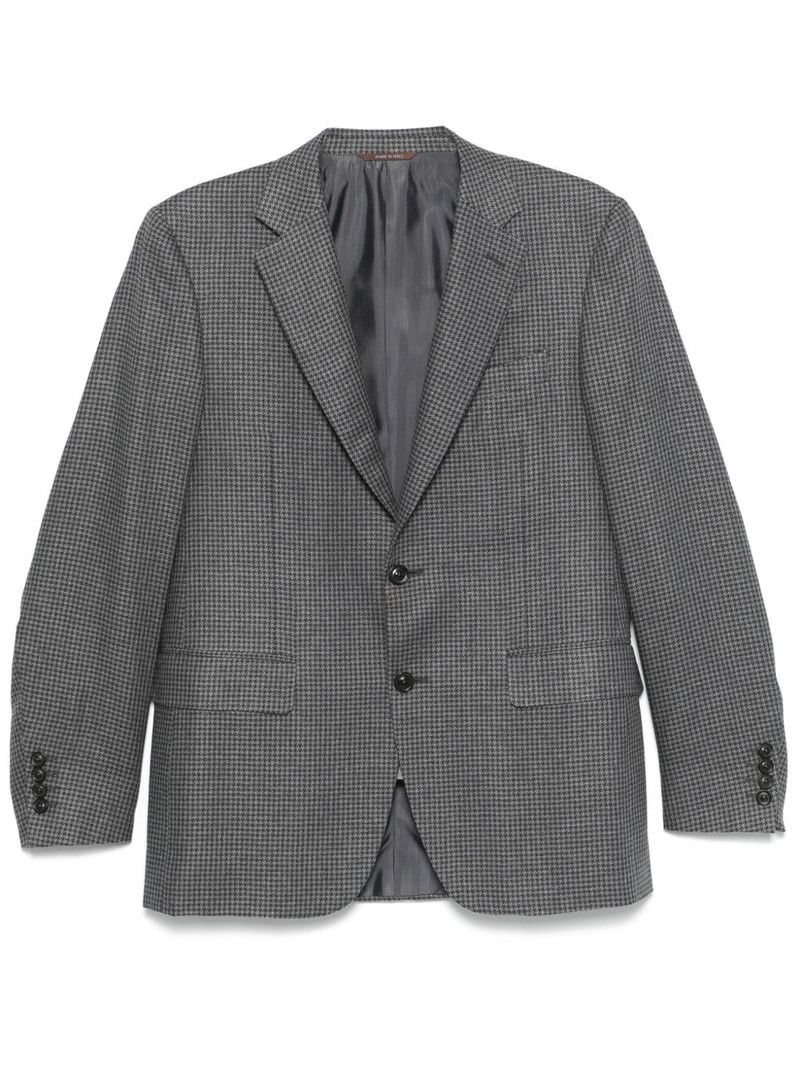 houndstooth-pattern blazer 1
