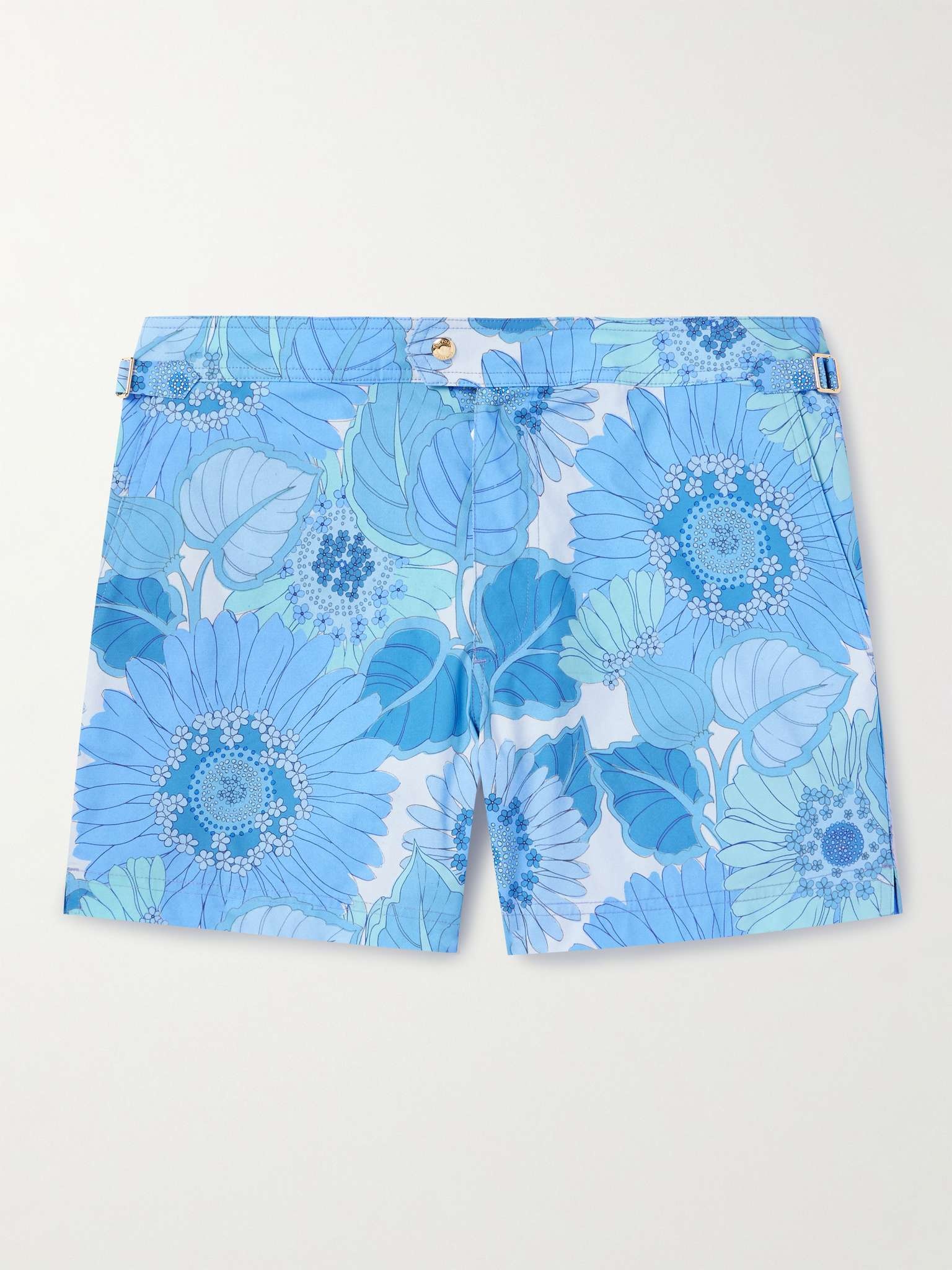 Slim-Fit Short-Length Floral-Print Swim Shorts - 1