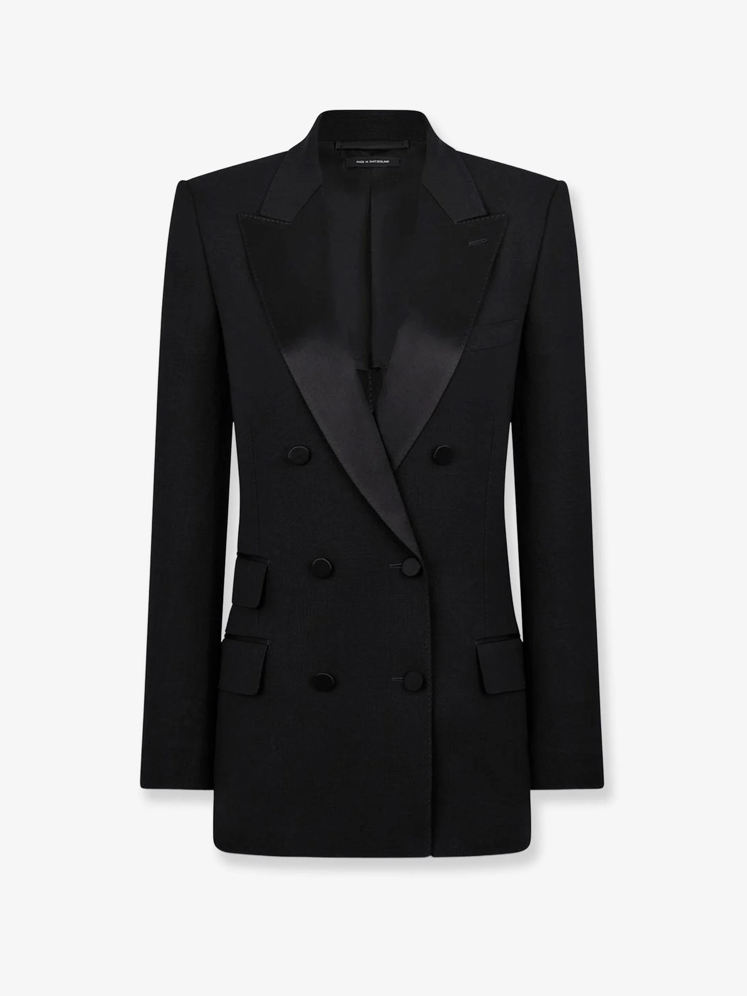 Wool Tuxedo Blazer - 1