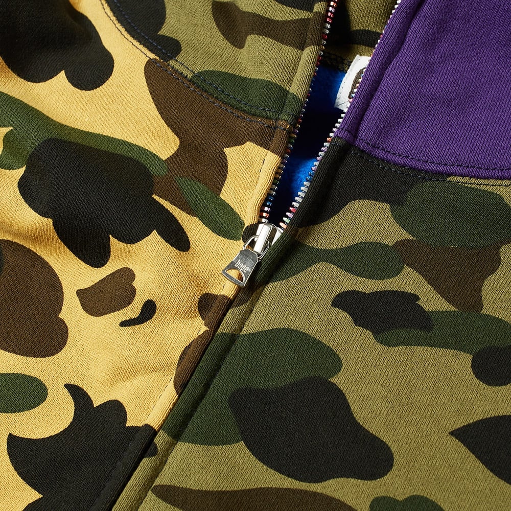 A Bathing Ape 1st Camo Crazy Shark Zip Hoody - 5