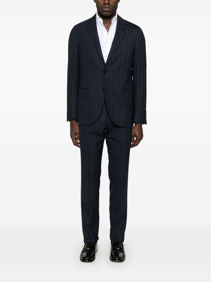 LARDINI pinstriped suit outlook