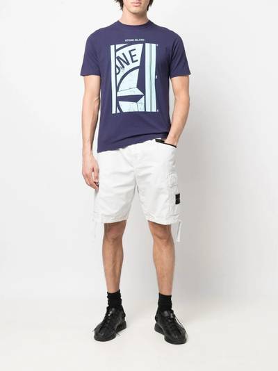 Stone Island graphic-print round-neck T-shirt outlook