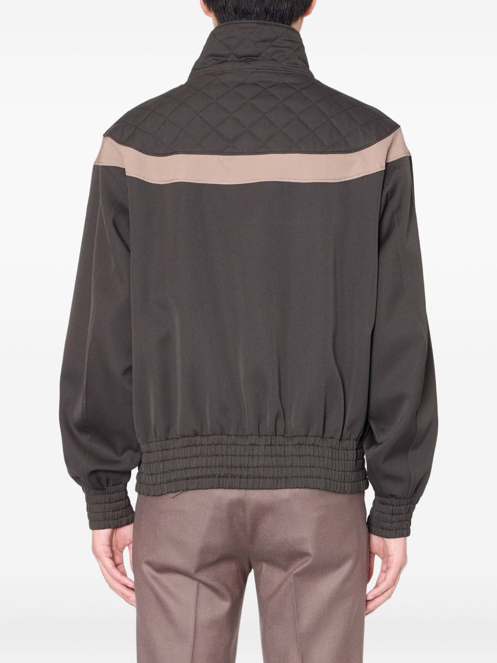 quilted panelled jacket - 2