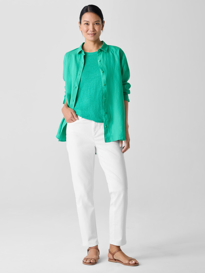 Organic Linen Jersey Crew Neck Tee 3