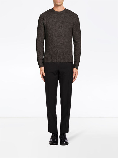 Prada Shetland raglan jumper outlook