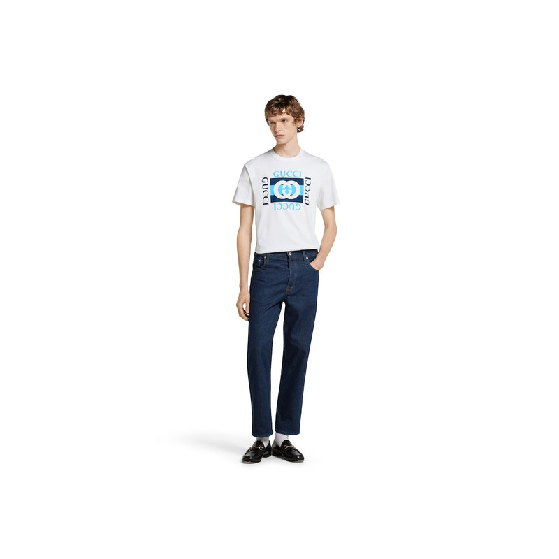 GUCCI Printed cotton jersey T-shirt outlook
