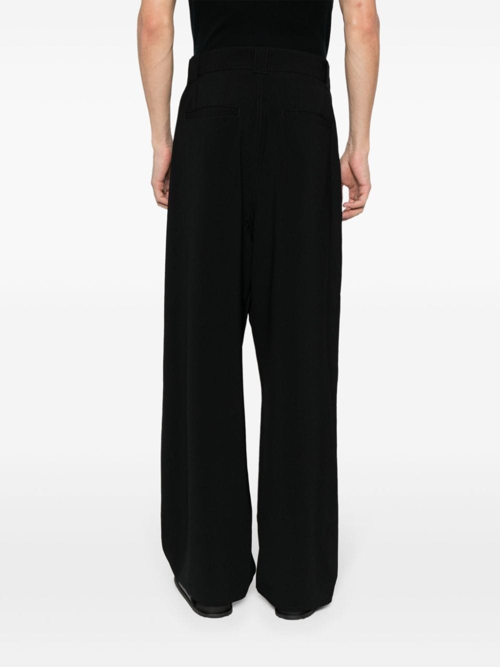 belted wide-leg trousers - 4