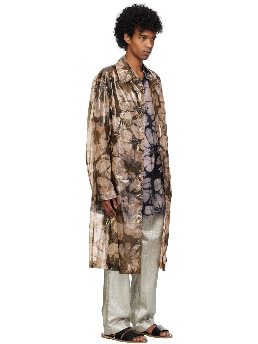 Pink Loose Fit Mac Coat - 2