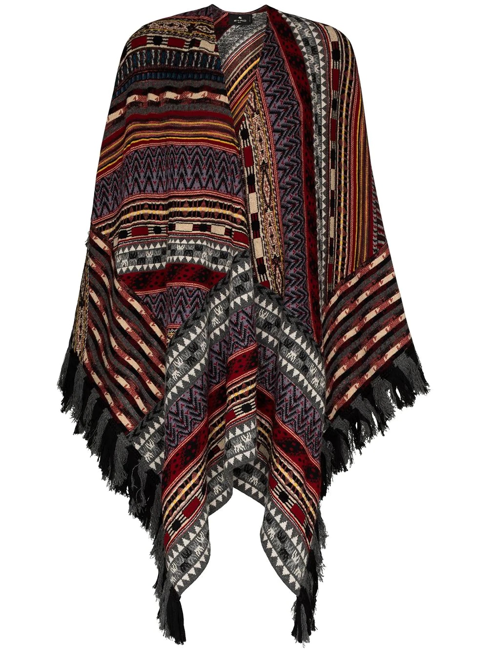 fringed poncho - 1