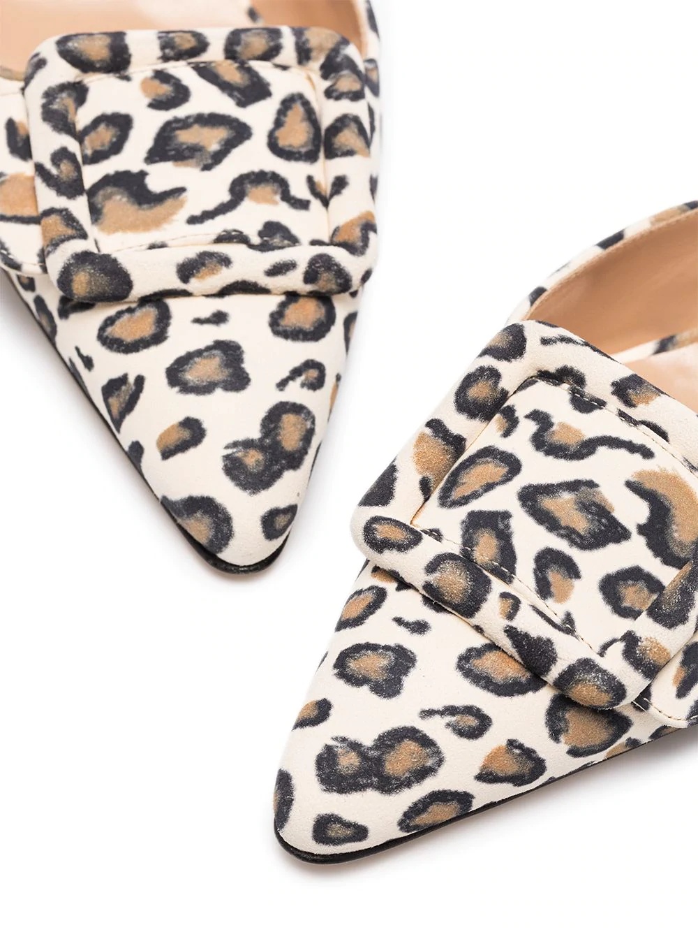 Maysale 70 leopard print mules - 4