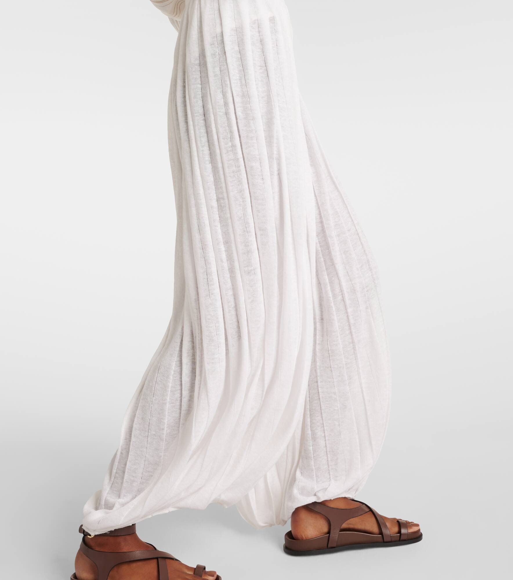 Lanai linen-blend palazzo pants - 5