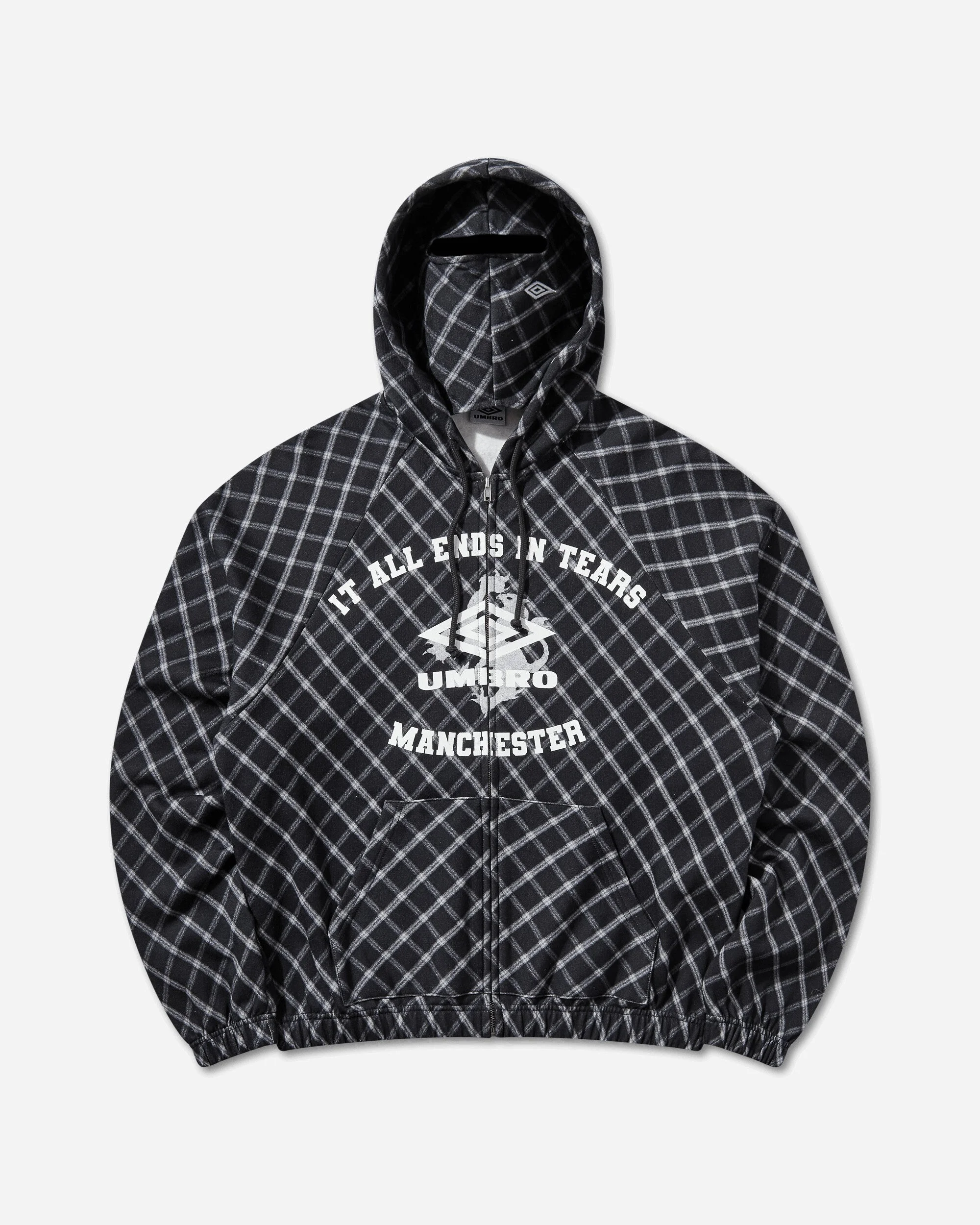 It All Ends In Tears Masked Hoodie Anthracite - 1