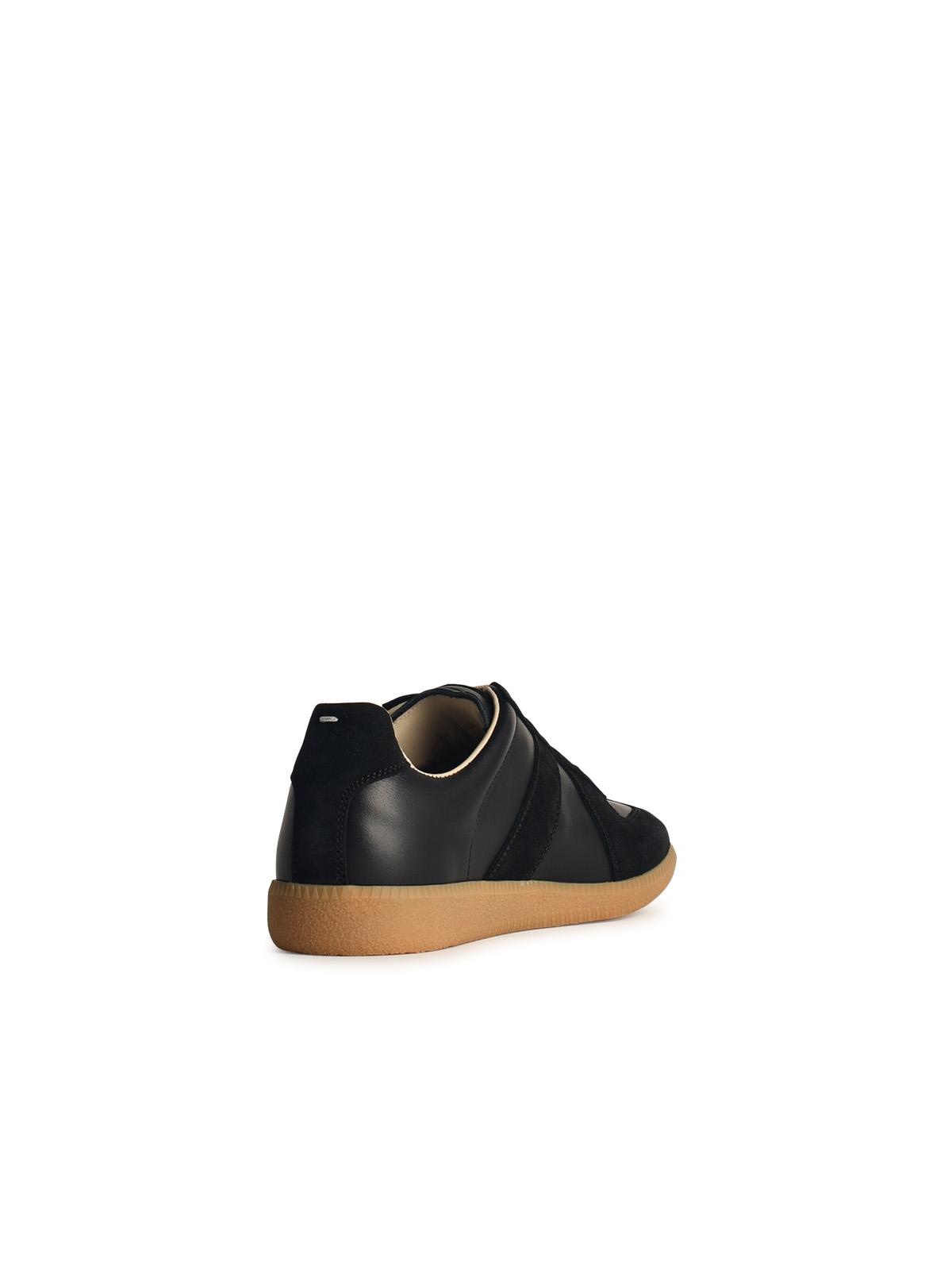 Maison Margiela 'Replica' Black Leather Sneakers Woman - 3