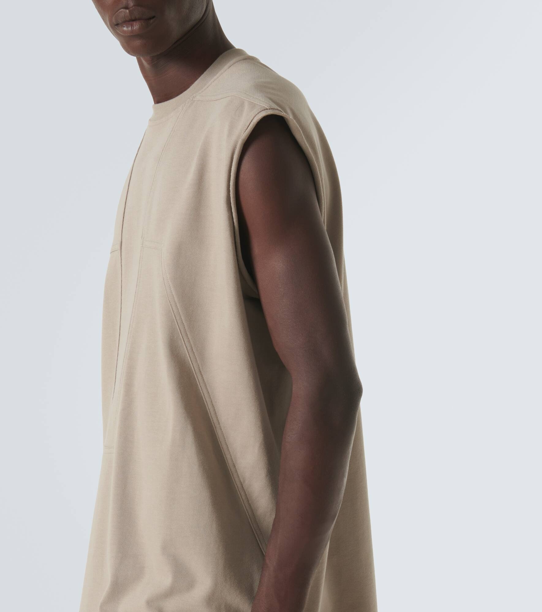 Splintered Tarp cotton jersey tank top - 5