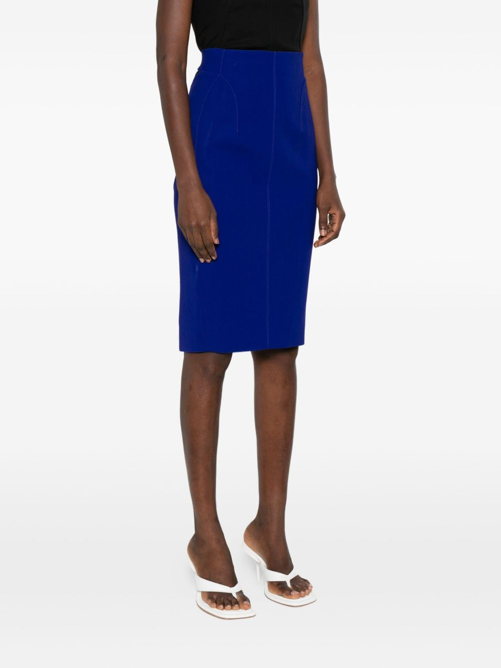 high-waisted pencil skirt - 3