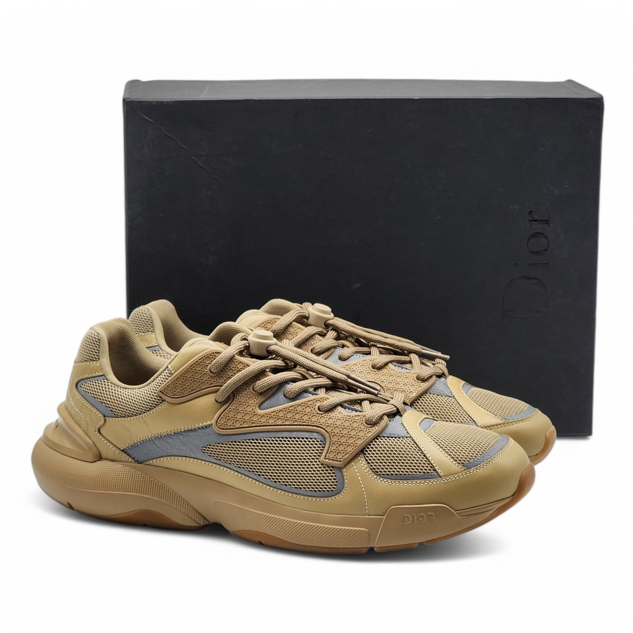 Dior B24 Sneakers - Mesh and Leather - Beige 46 - 9