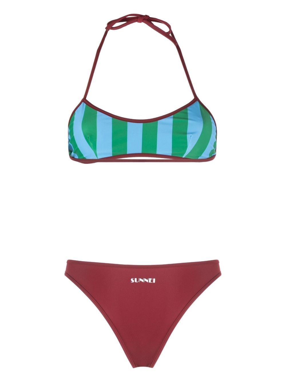 reversible striped bikini set - 2