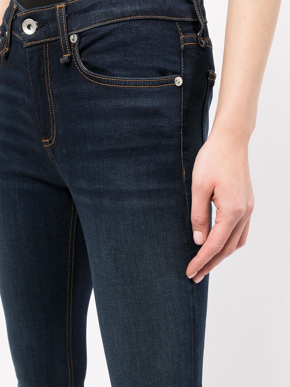 slim-cut denim jeans - 5