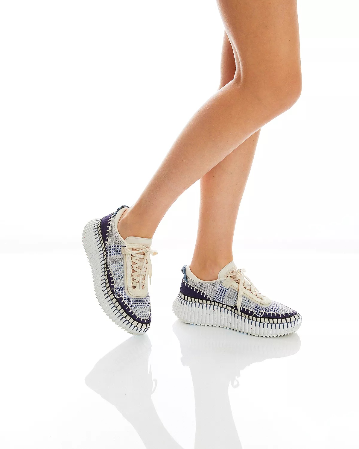 Women's Nama Woven Platform Low Top Sneakers - 3