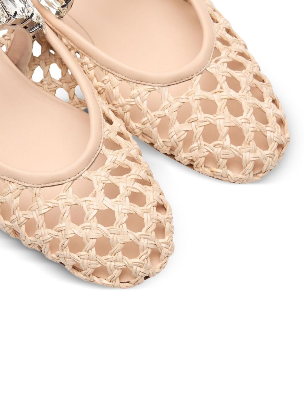 Versilia crystal-embellished ballet flats - 4