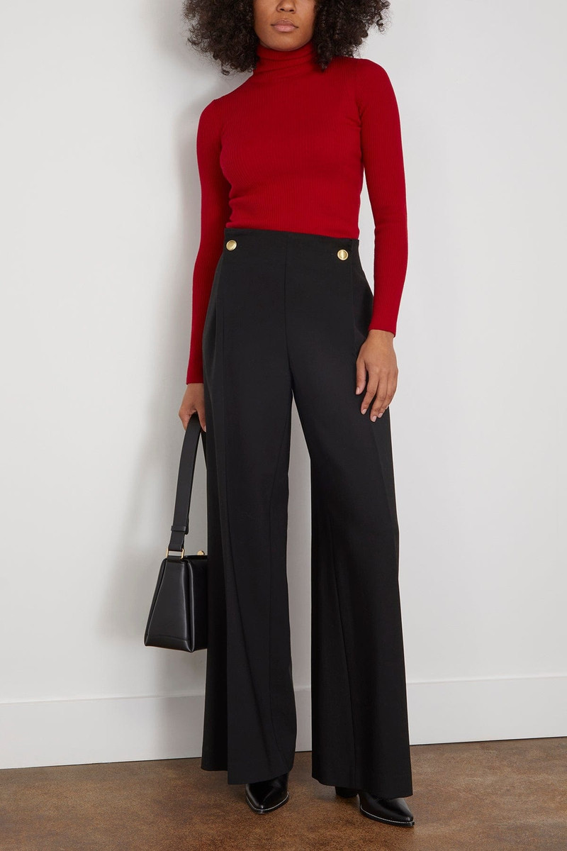 LA COLLECTION Lucy Knitted Top in Red outlook