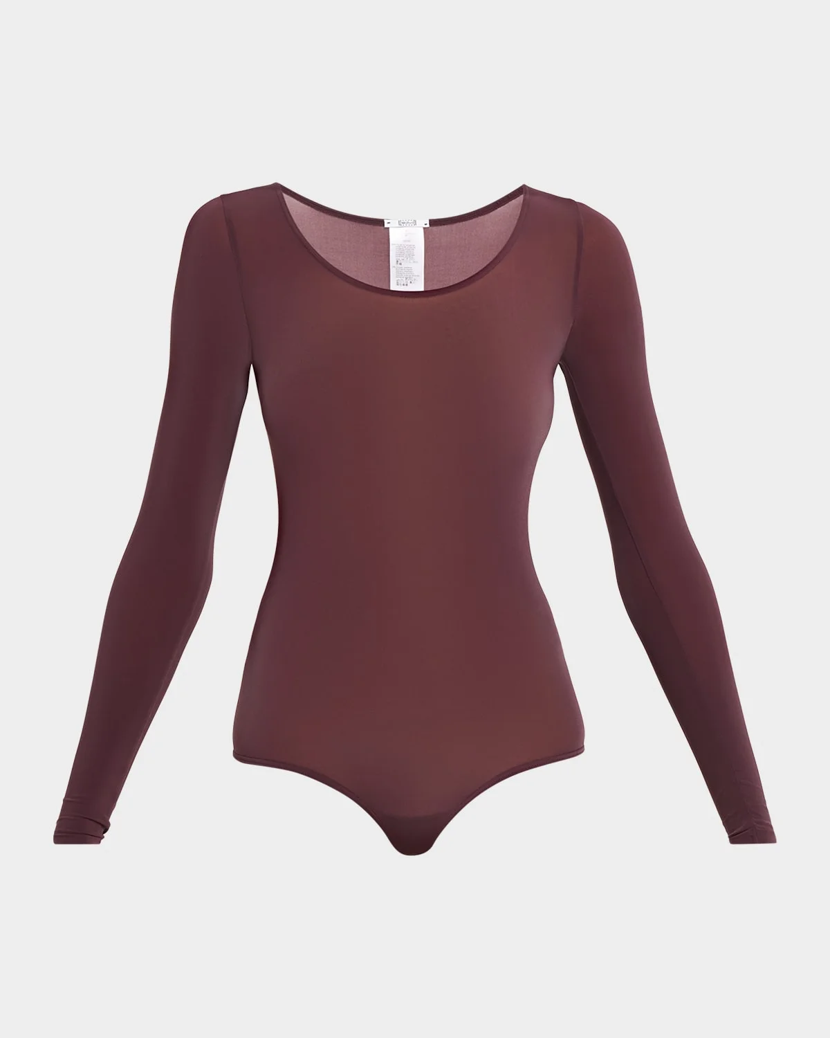 Buenos Aires Long-Sleeve Semi-Sheer Bodysuit - 1