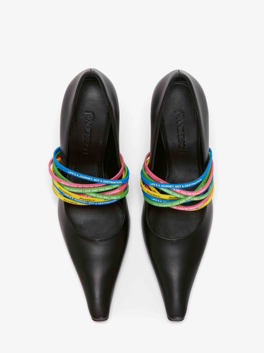ELASTIC LEATHER PUMPS - 4