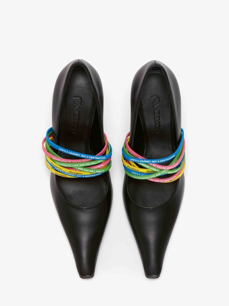 ELASTIC LEATHER PUMPS 4