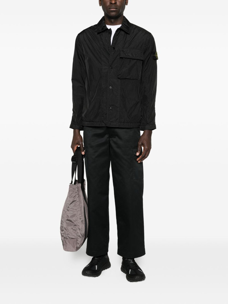 Stone Island button-fastening chest-pocket jacket outlook