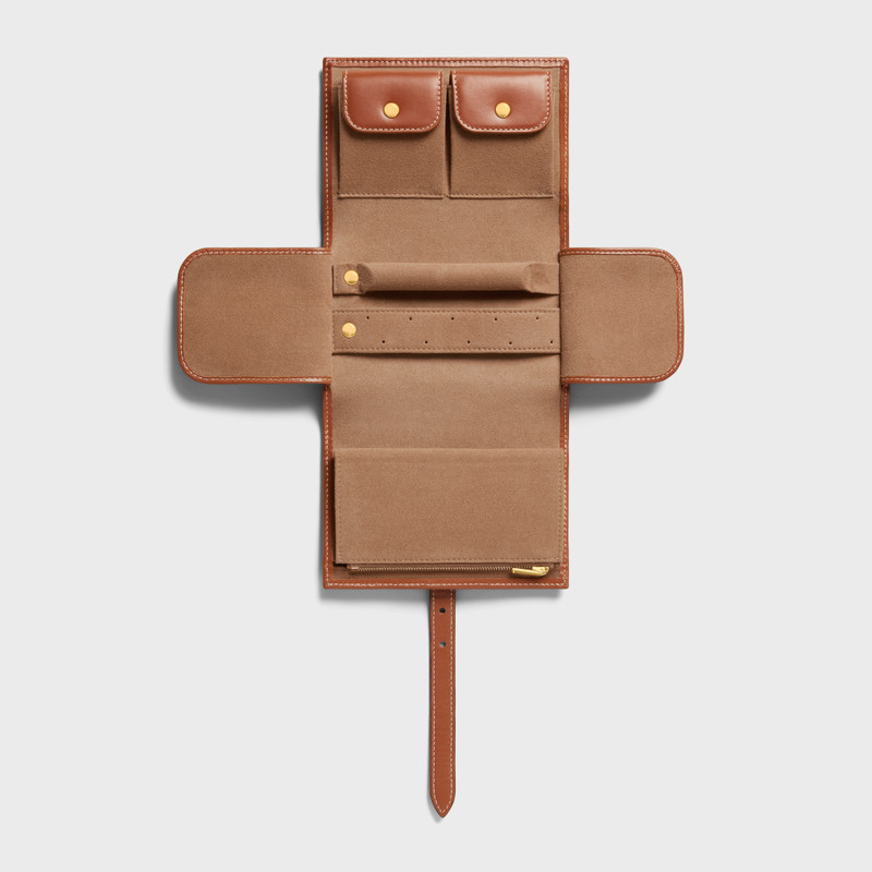 JEWELRY POUCH IN TRIOMPHE CANVAS AND CALFSKIN 5