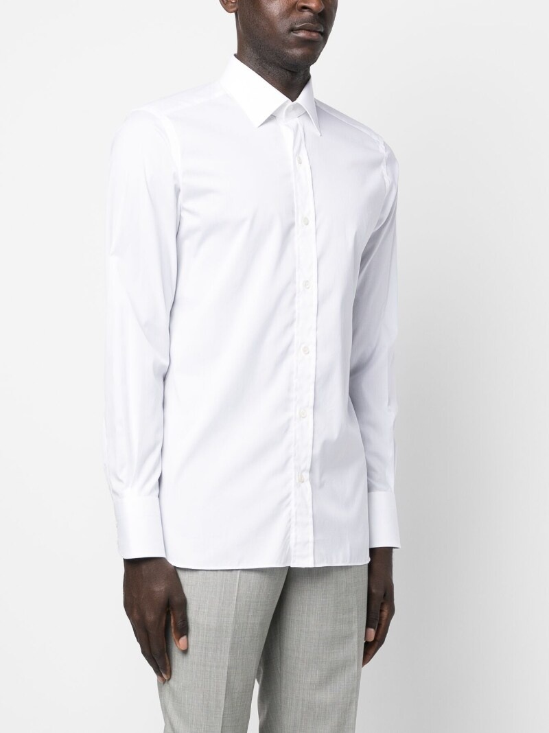 plain cotton shirt - 3