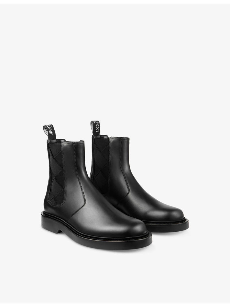 JIMMY CHOO Reggie Leather Chelsea Boots outlook