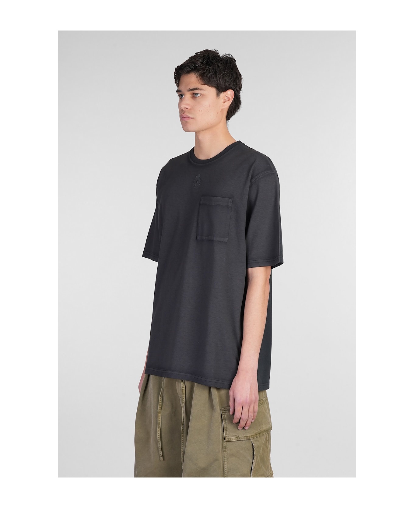 T-shirt In Black Cotton - 4