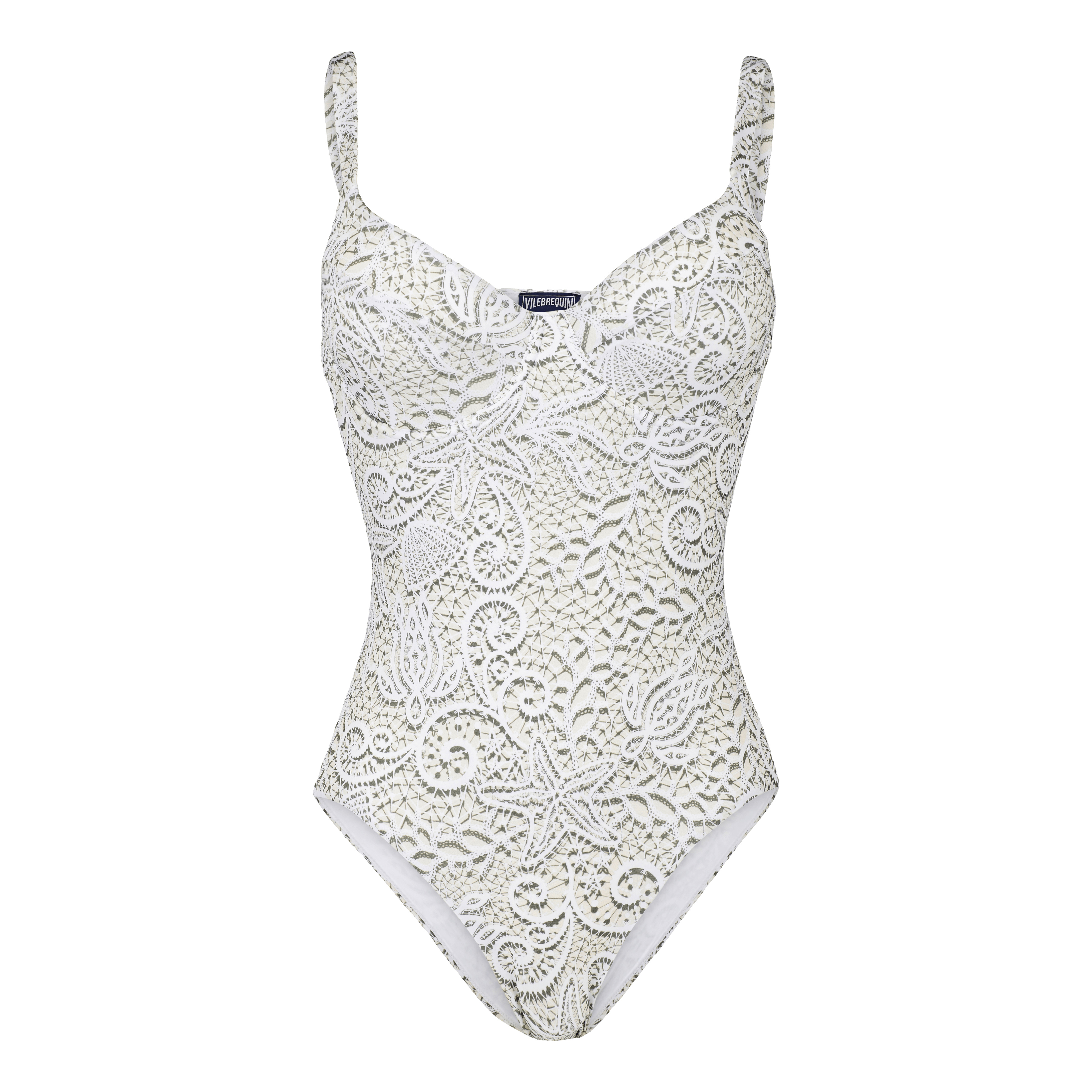 Women One-piece Swimsuit Dentelles - 1