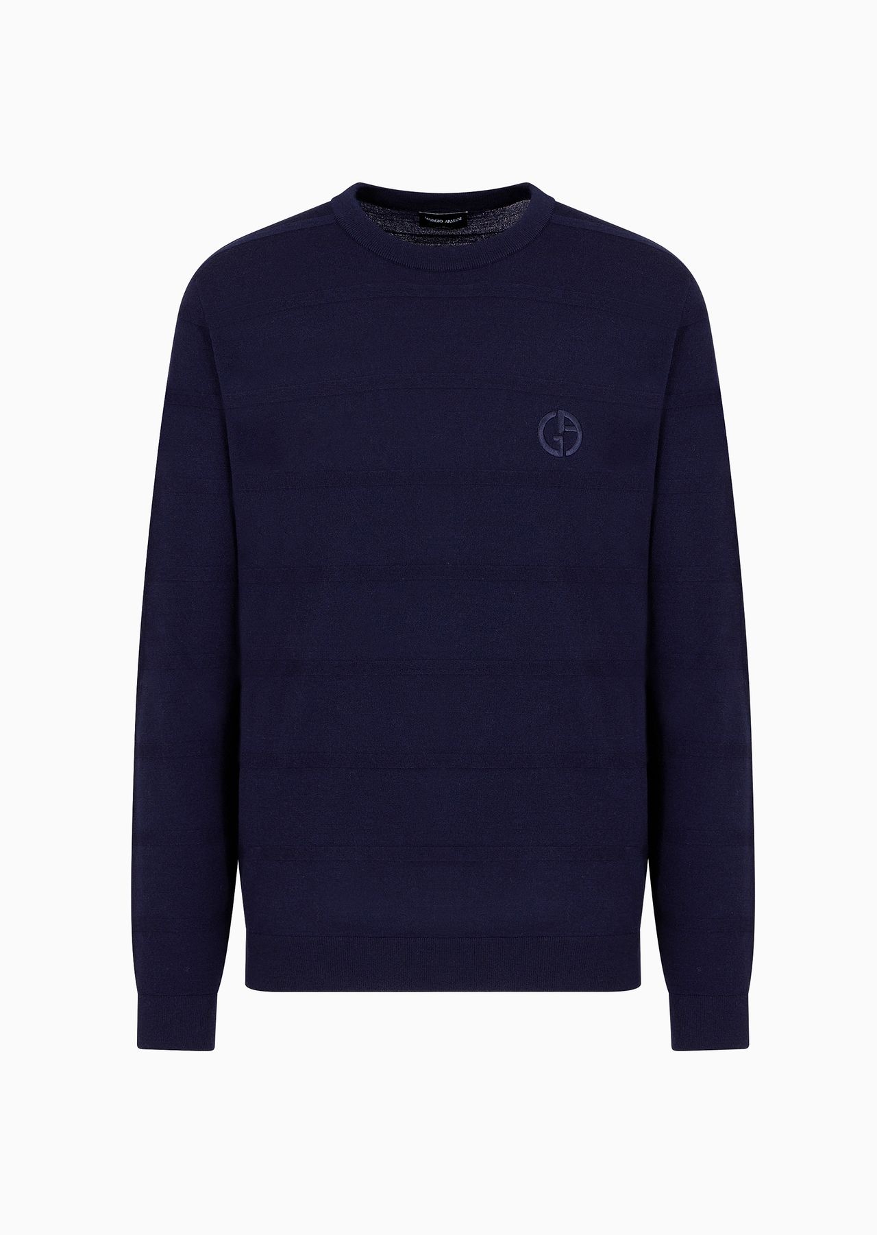 ASV links-stitch crew-neck jumper in virgin wool blend - 1