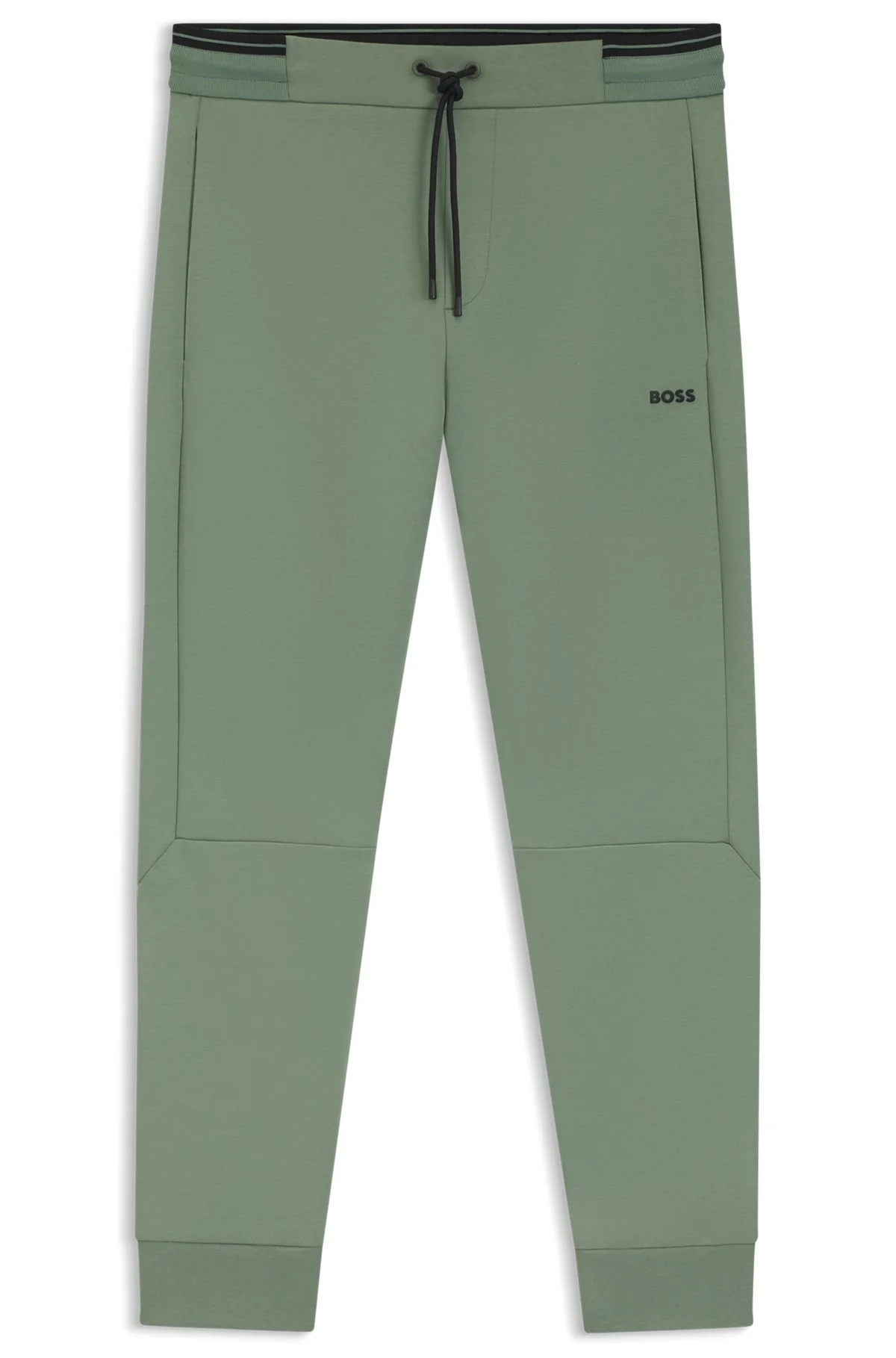 COTTON TRACKSUIT BOTTOMS WITH STRIPED TRIMS - 1