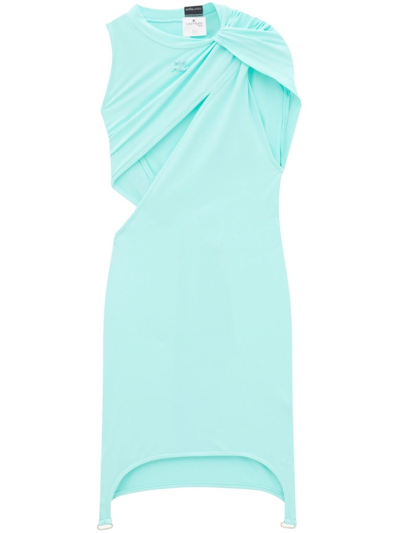 cut-out gathered mini dress 1