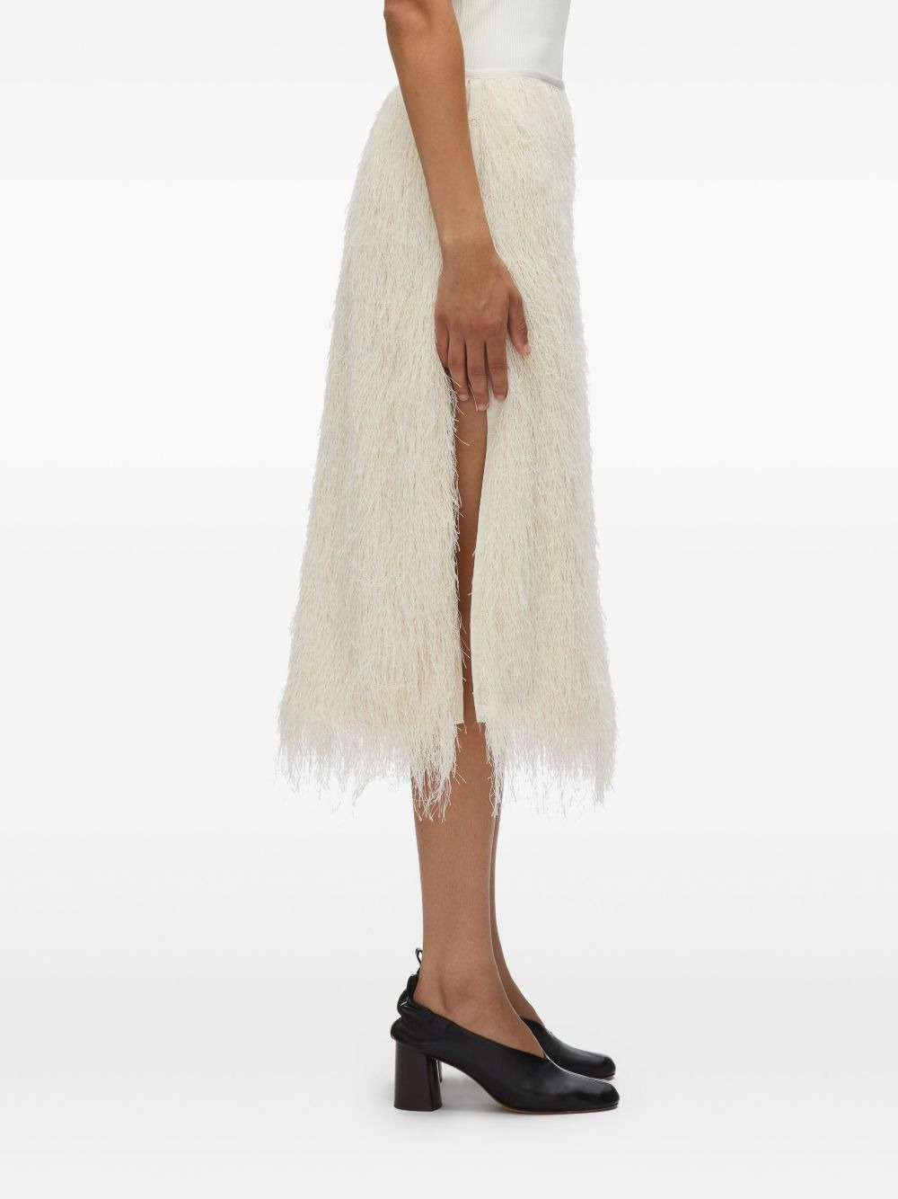 fringed midi skirt - 3