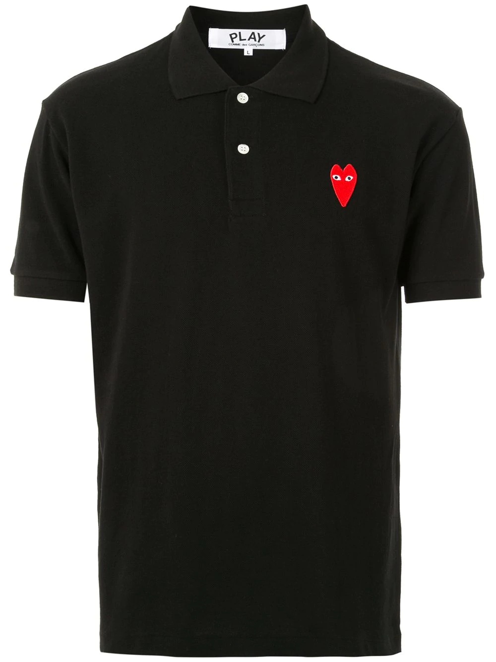 embroidered logo polo shirt - 1