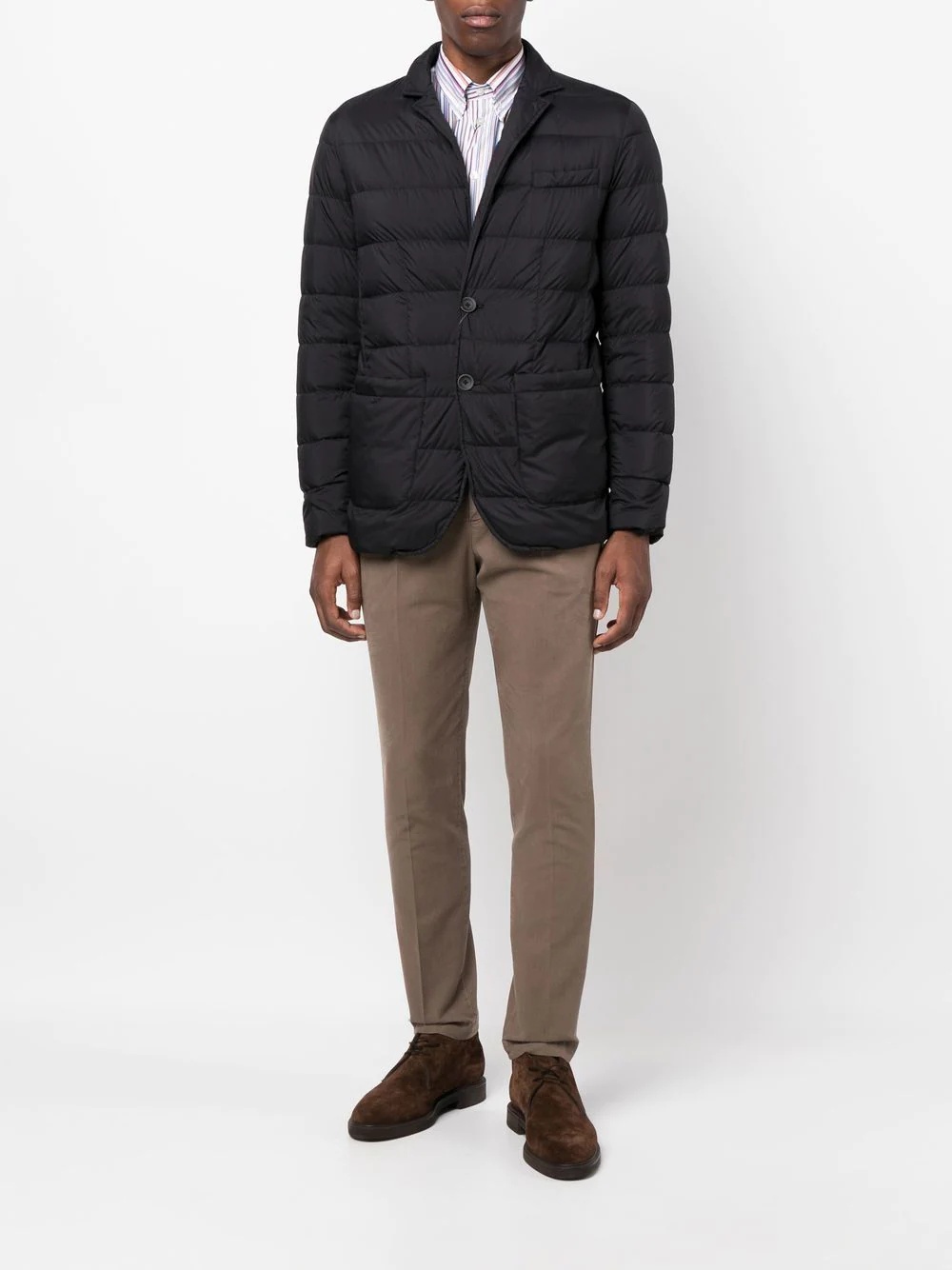 button-down padded jacket - 6