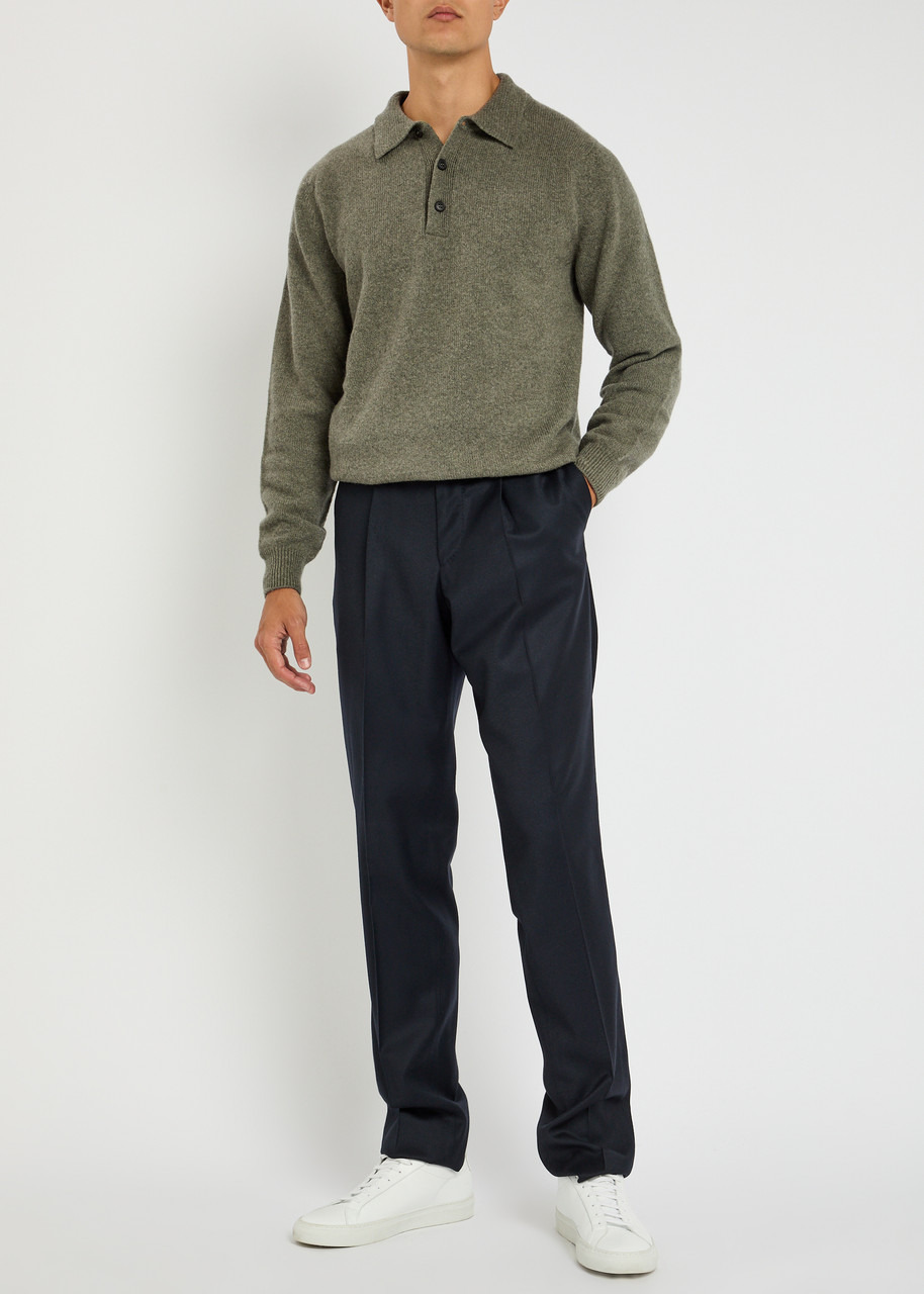 Sunspel Wool Polo Jumper - 4