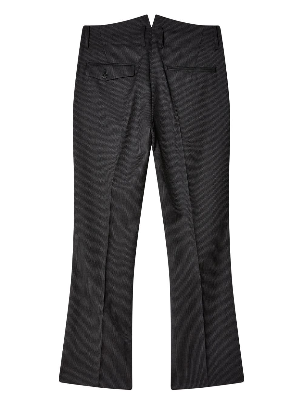 wool flared trousers - 2