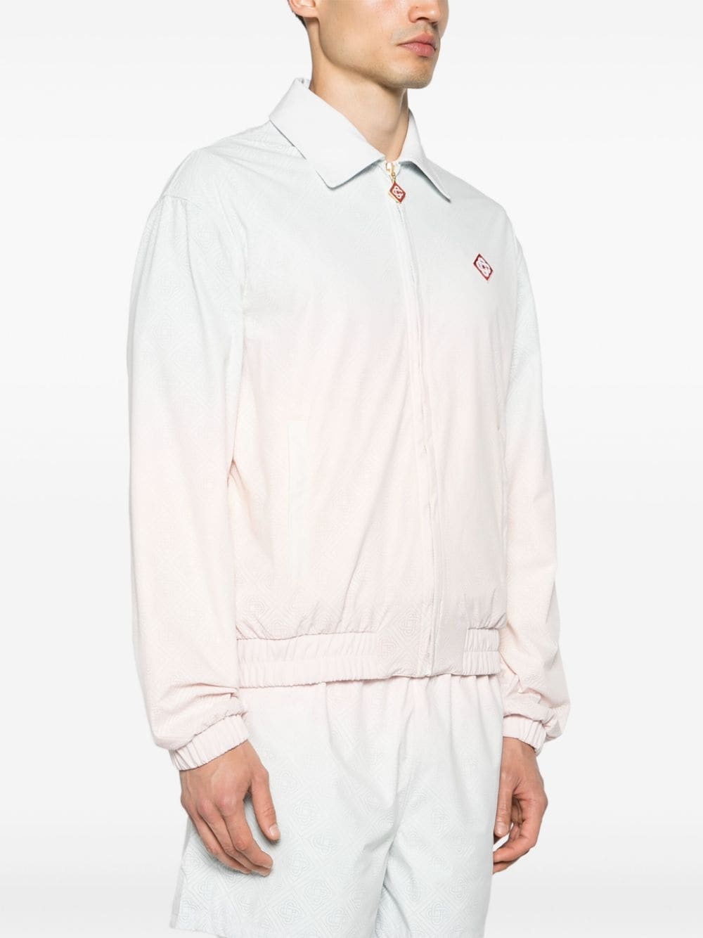 perforated-monogram gradient jacket - 3