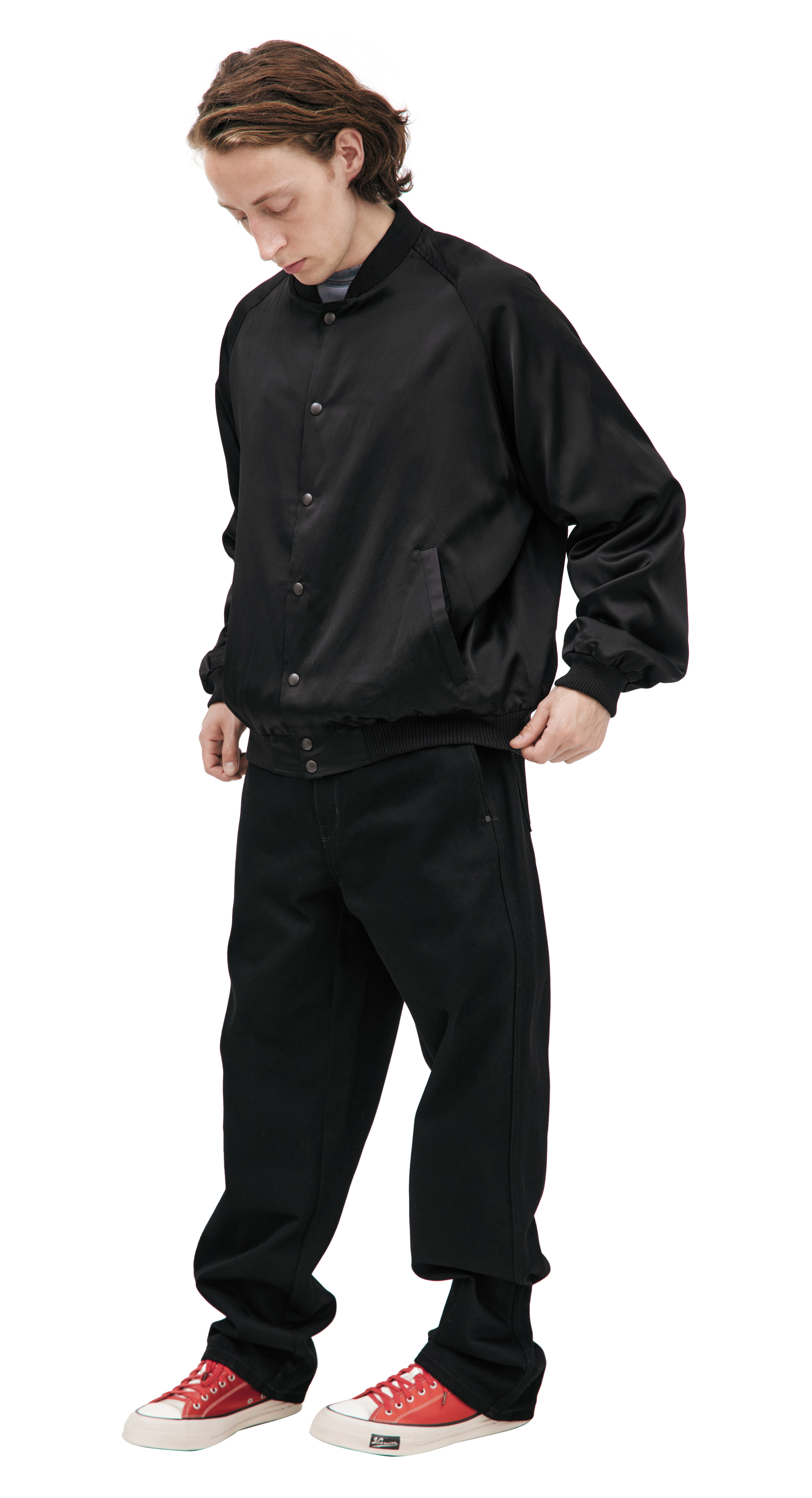BLACK BUTTON JACKET - 3