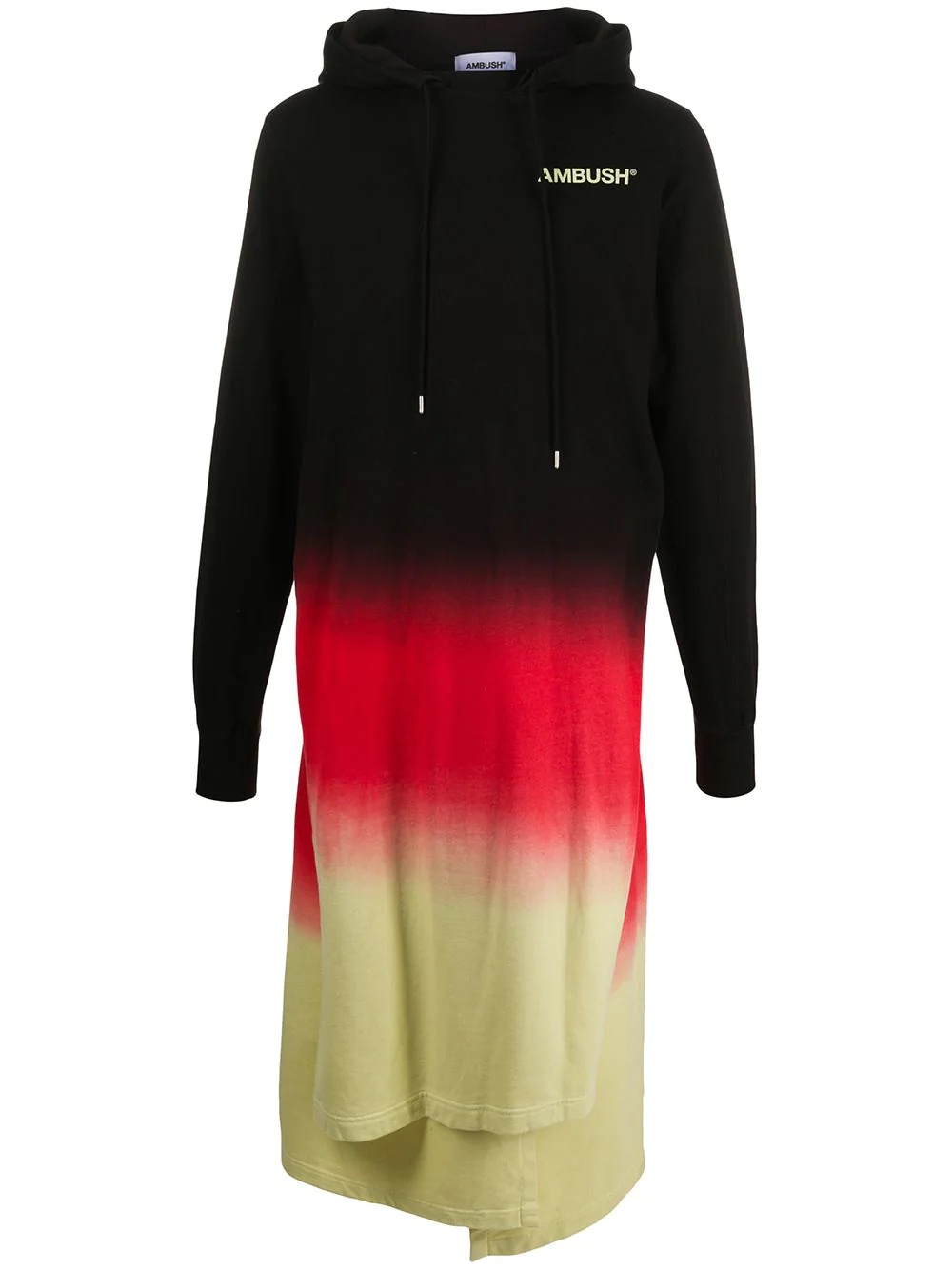 gradient long hoodie - 1